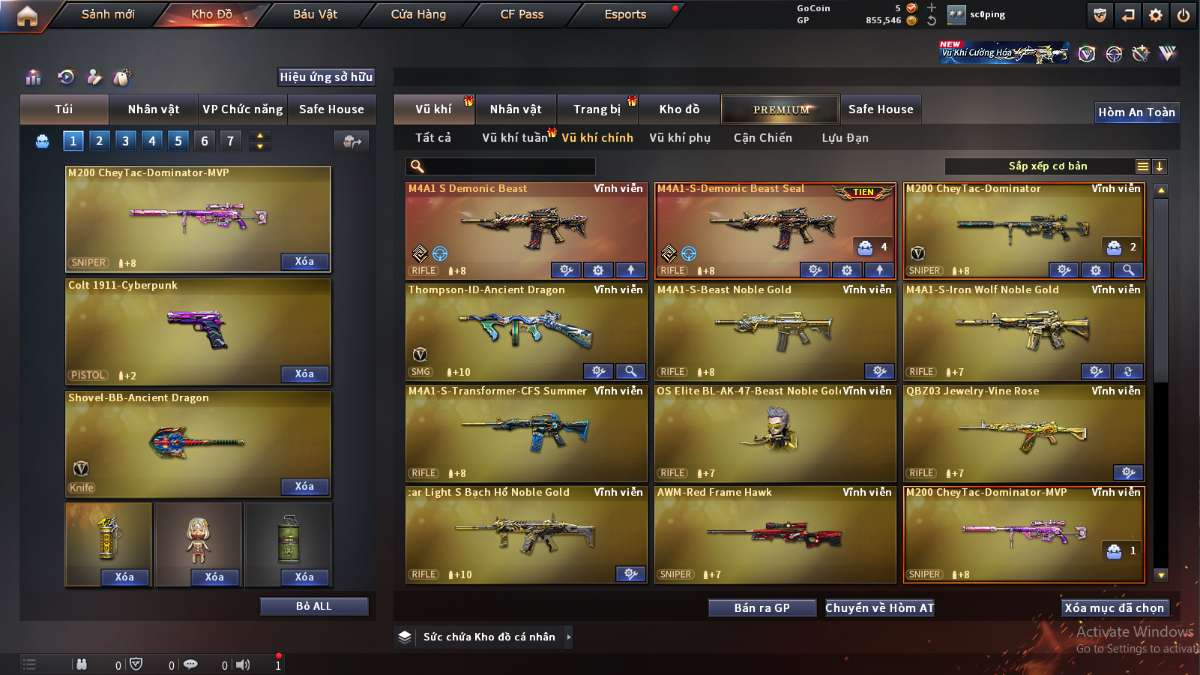 shop acc cf uy tin gia re